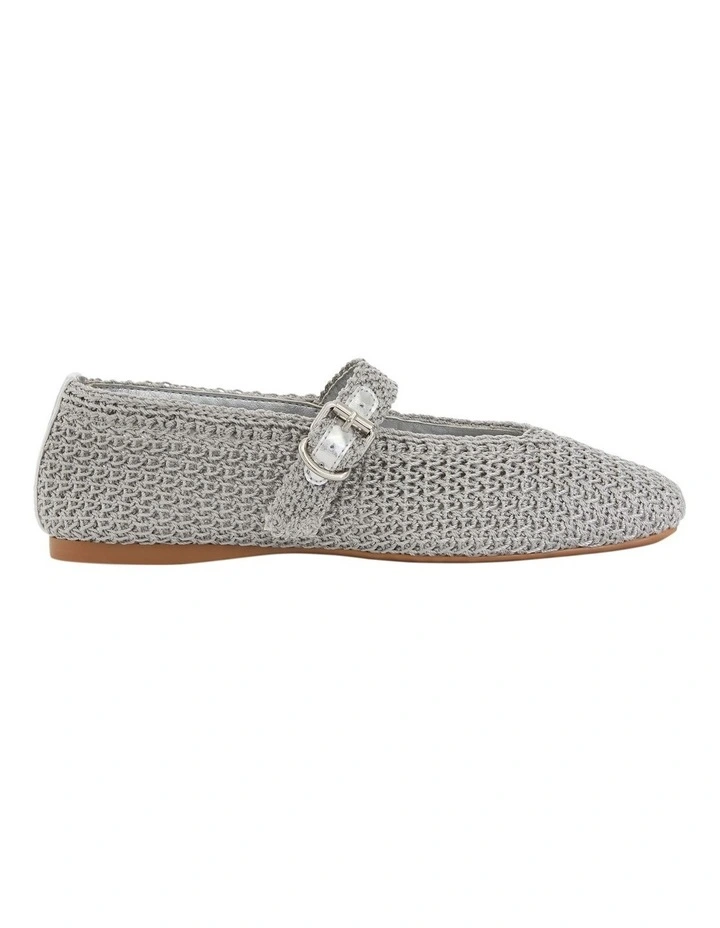 Maze Ballet Flats in Grey Weave image 1