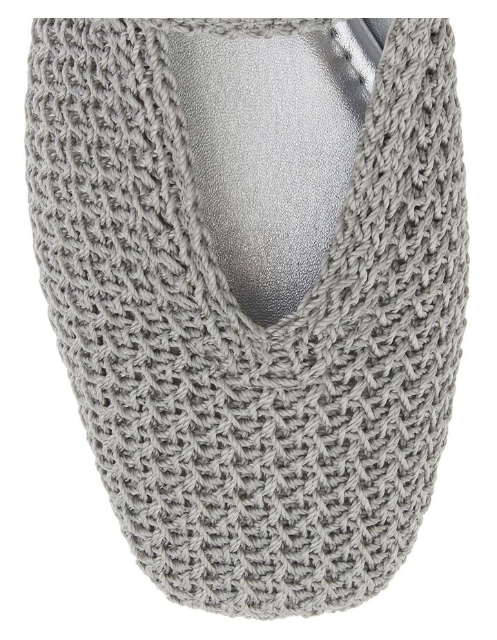 Maze Ballet Flats in Grey Weave image 4