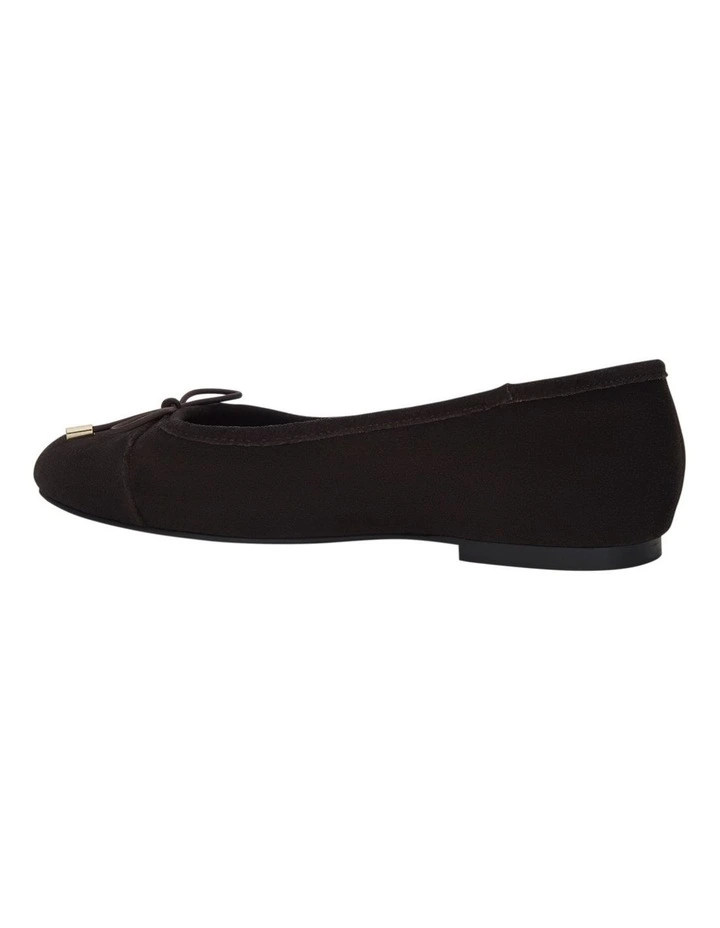 Ariel Ballet Flats in Chocolate Suede image 3