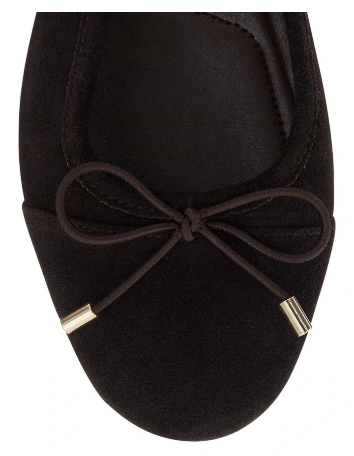 Ariel Ballet Flats in Chocolate Suede image 4
