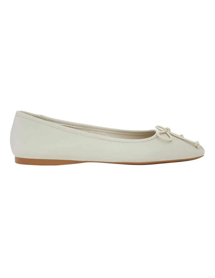 Maya Ballet Flats in Bone Leather image 1