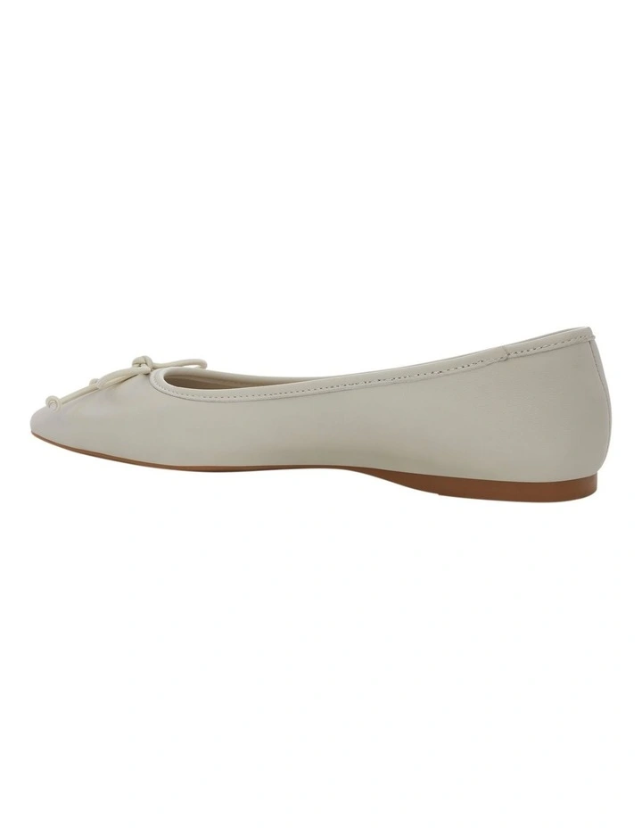 Maya Ballet Flats in Bone Leather image 3