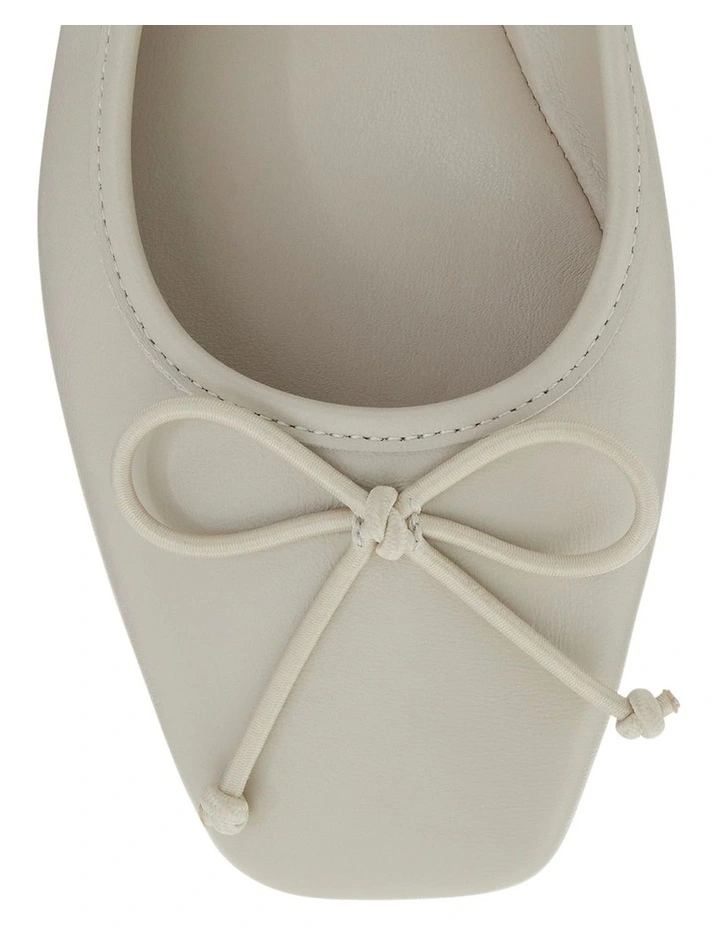 Maya Ballet Flats in Bone Leather image 4