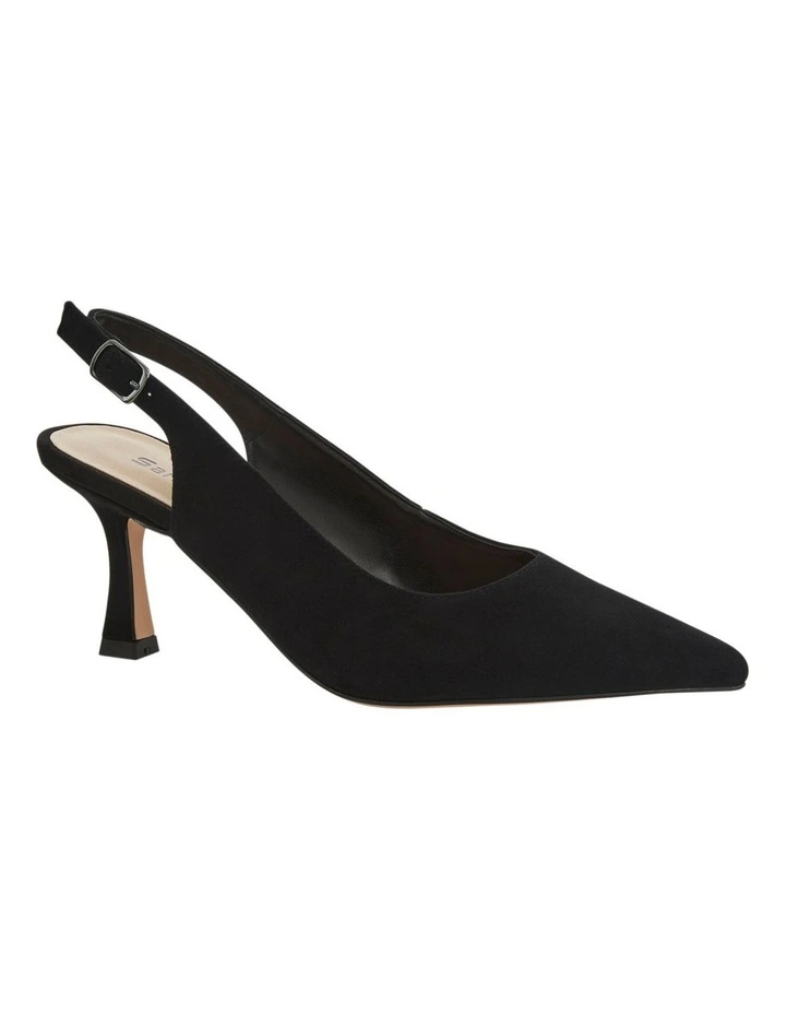 Astrid Heeled Shoes in Black Suede image 2
