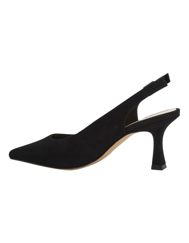 Astrid Heeled Shoes in Black Suede image 3