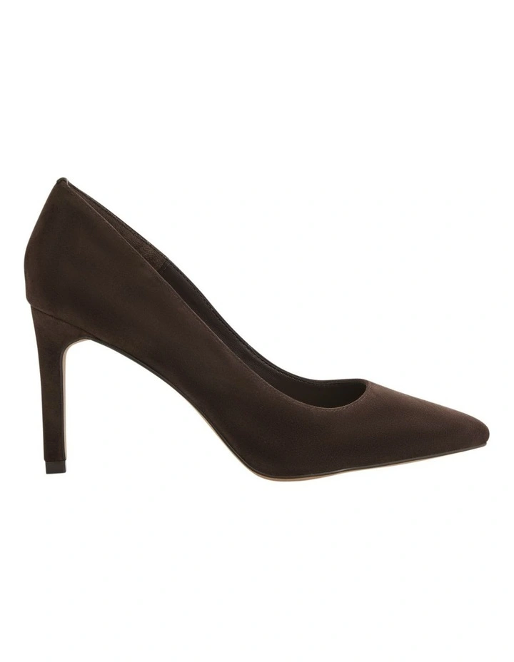 Octavia Heeled Shoes in Chocolate Suede image 1