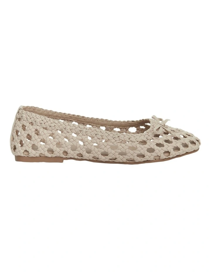 Eden Ballet Flats in Natural Weave image 1