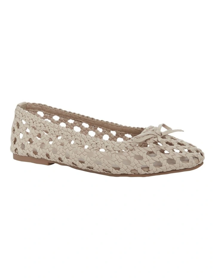 Eden Ballet Flats in Natural Weave image 2