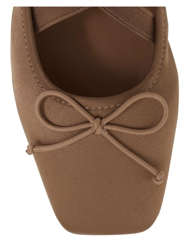 Monica Flat Shoes in Bronze Satin image 4
