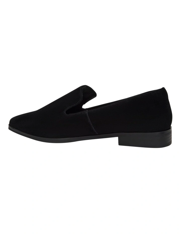Manor Flat Shoes in Black Suede image 3