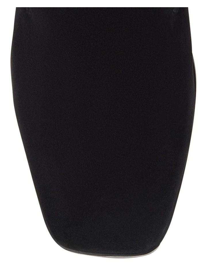 Manor Flat Shoes in Black Suede image 4