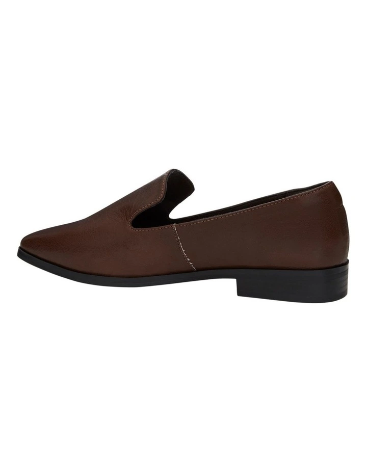 Manor Flat Shoes in Chocolate Leather image 3