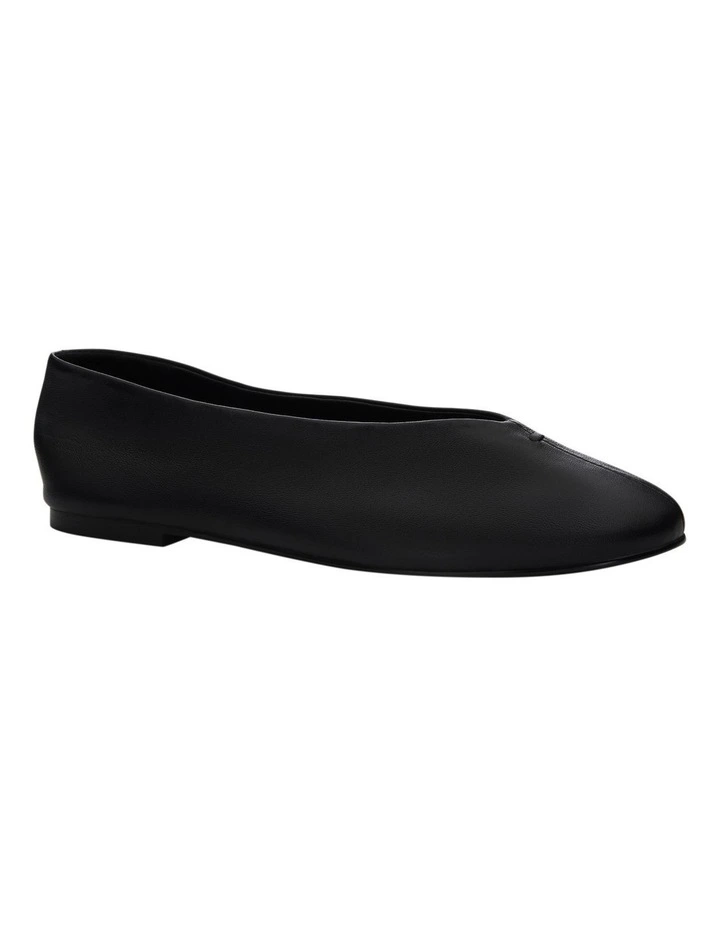 Esther Ballet Flats in Black Leather image 2
