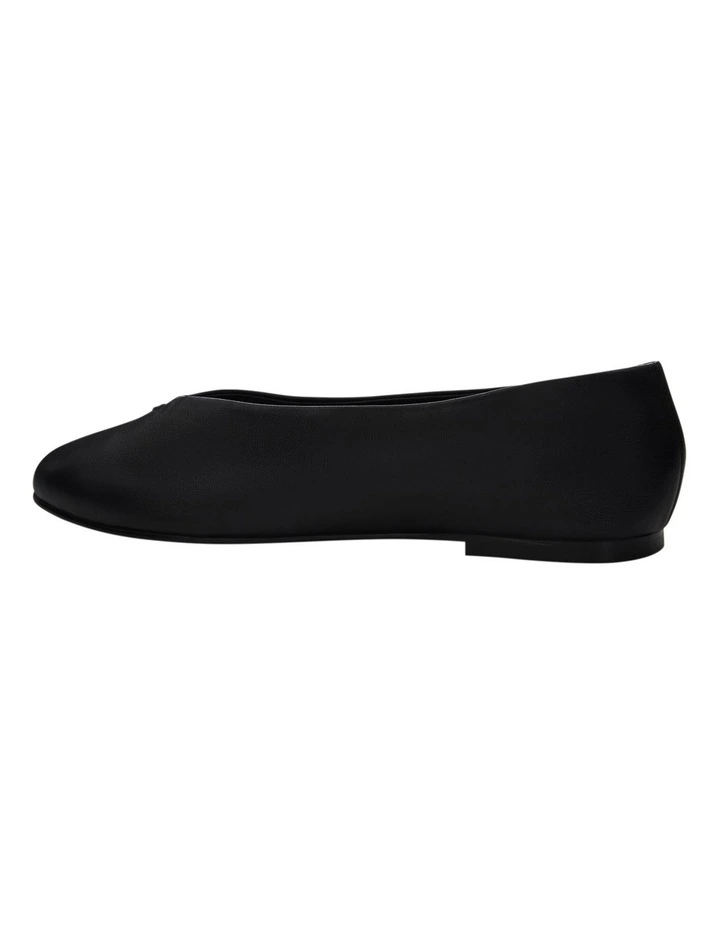 Esther Ballet Flats in Black Leather image 3