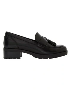 Isaac Loafers in Black Leather