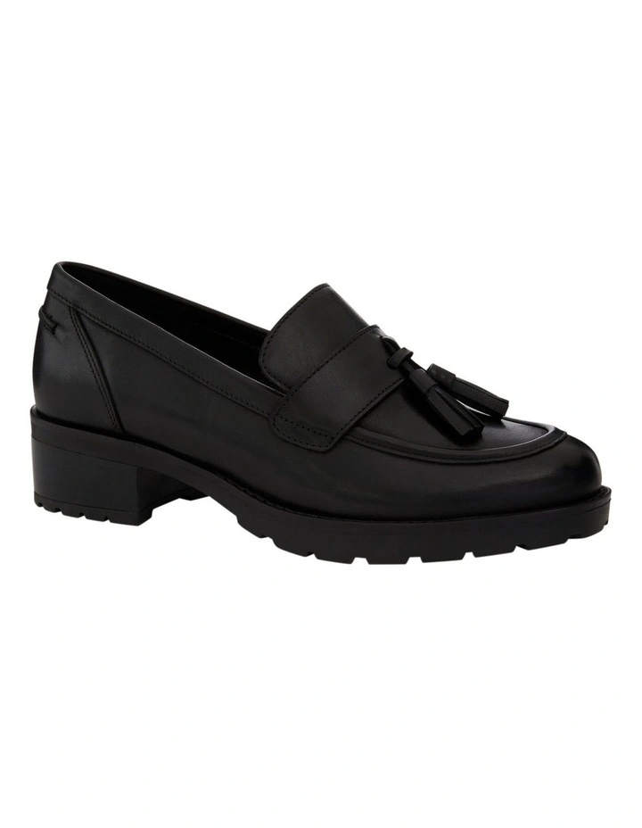 Isaac Loafers in Black Leather image 2