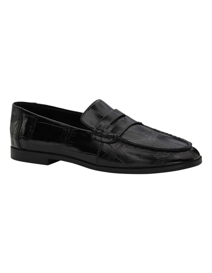 Spartan Loafers in Black Croc image 2