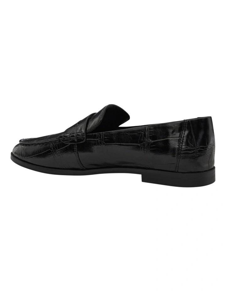 Spartan Loafers in Black Croc image 3