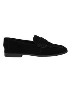 Spartan Loafers in Black Suede