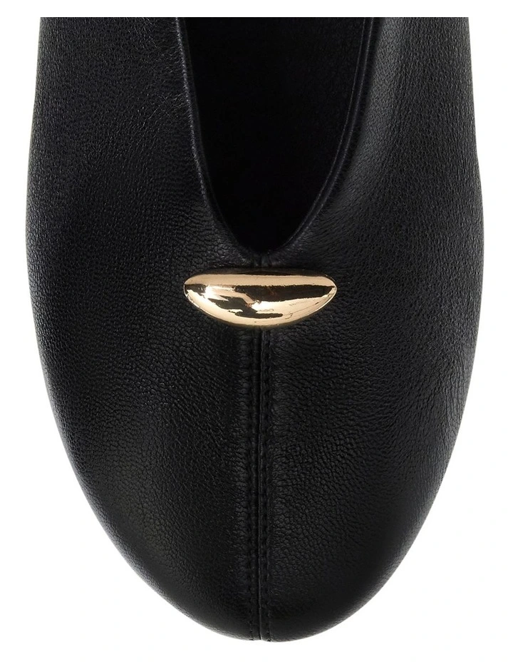 Elaine Ballet Flats in Black Leather image 4