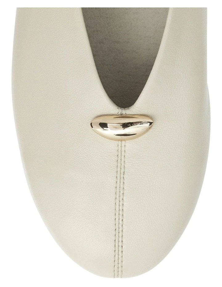 Elaine Ballet Flats in Bone Leather image 4