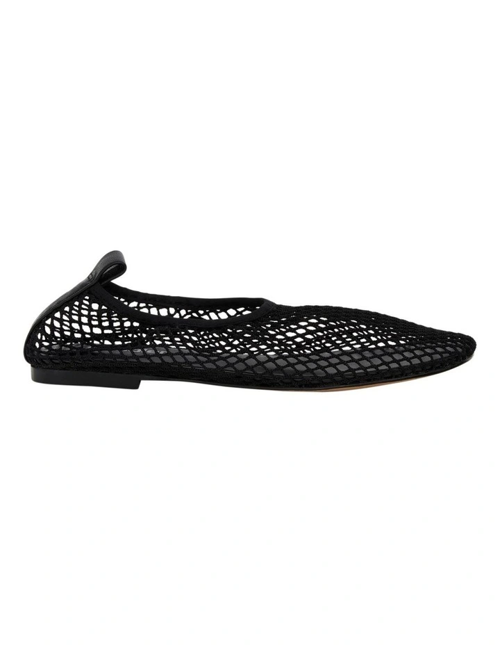 Gabi Ballet Flats in Black Mesh image 1
