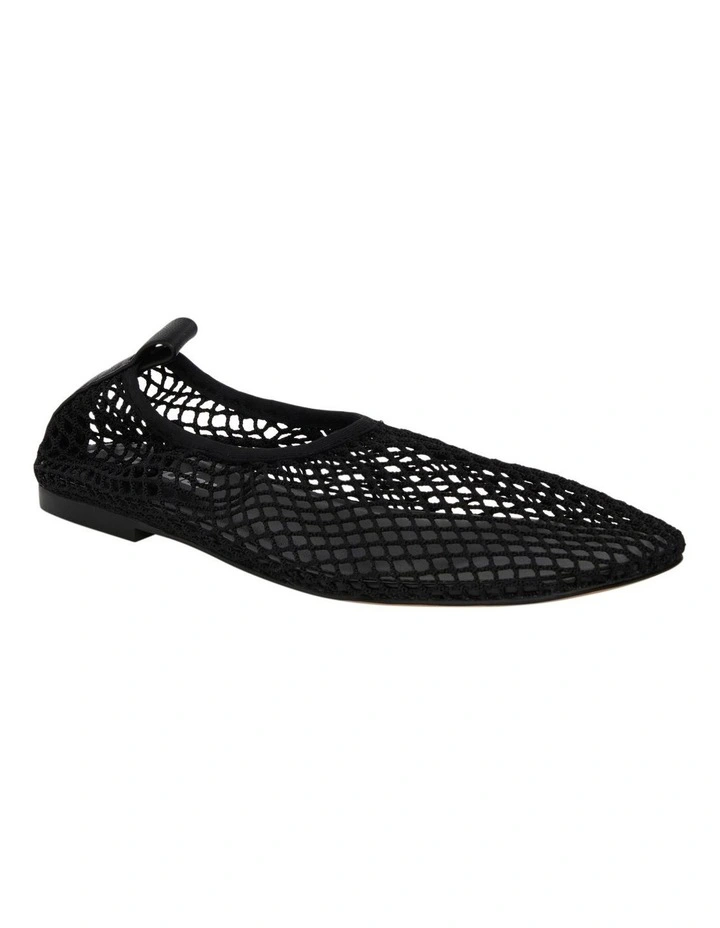 Gabi Ballet Flats in Black Mesh image 2