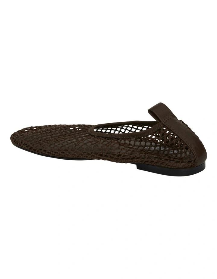 Gabi Ballet Flats in Chocolate Mesh image 3