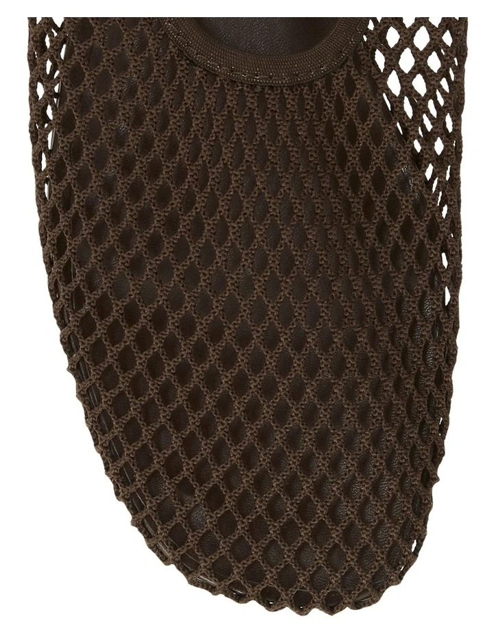 Gabi Ballet Flats in Chocolate Mesh image 4