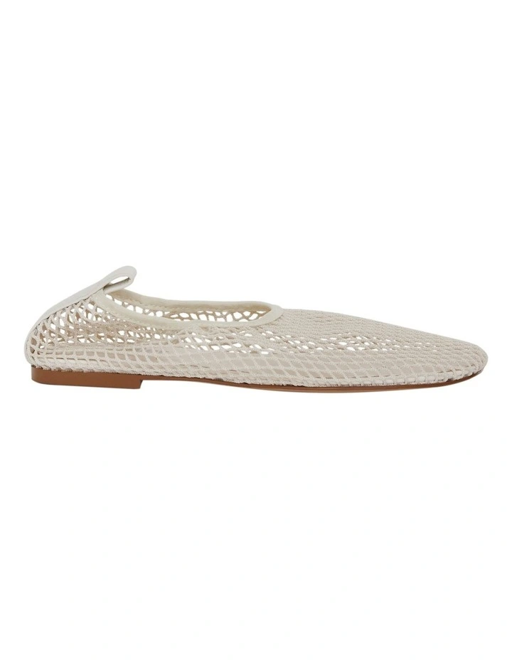 Gabi Ballet Flats in Ivory Mesh image 1