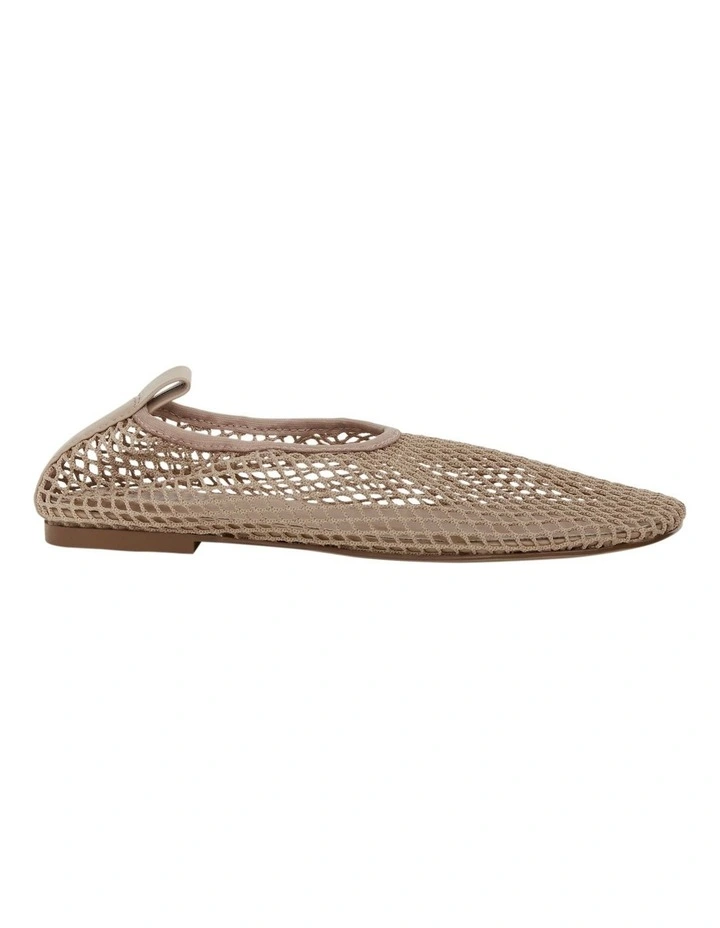 Gabi Ballet Flats in Nude Mesh image 1