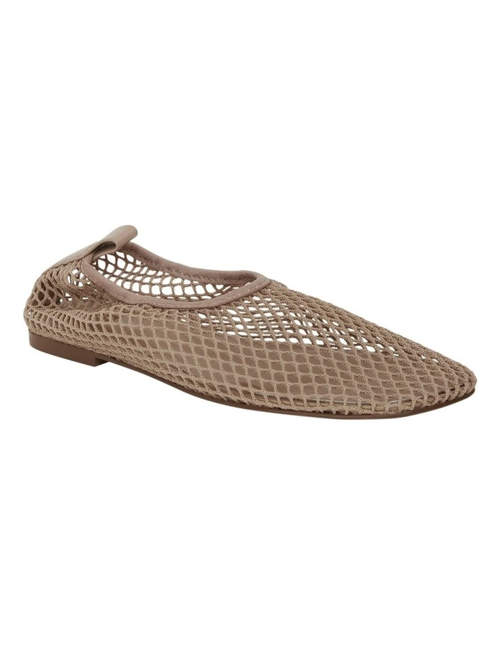 Gabi Ballet Flats in Nude Mesh image 2