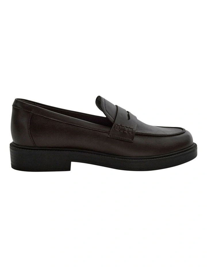 Pia Loafers in Chocolate Leather image 1
