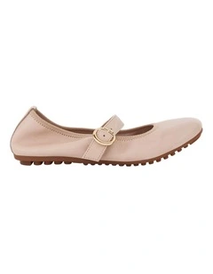 Paulina Ballet Flats in Blush Leather