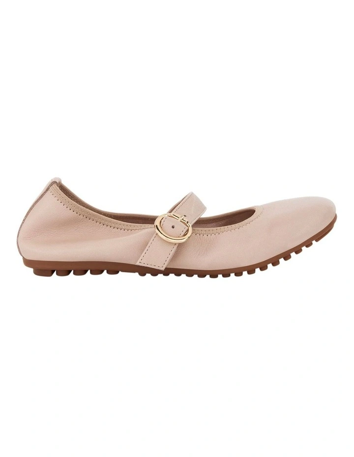 Paulina Ballet Flats in Blush Leather image 1