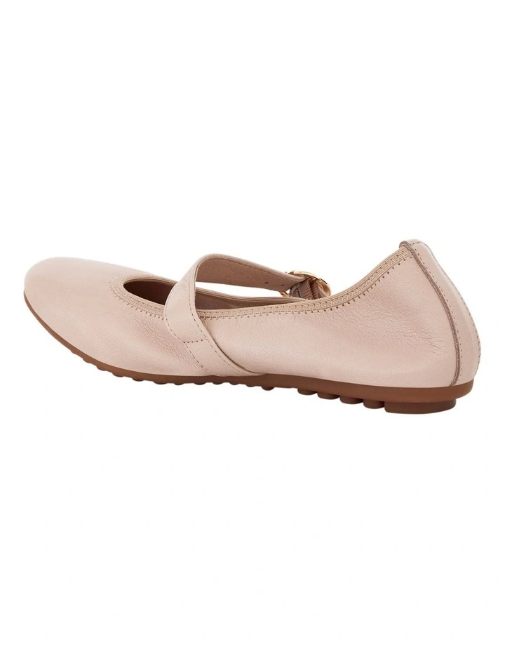 Paulina Ballet Flats in Blush Leather image 3