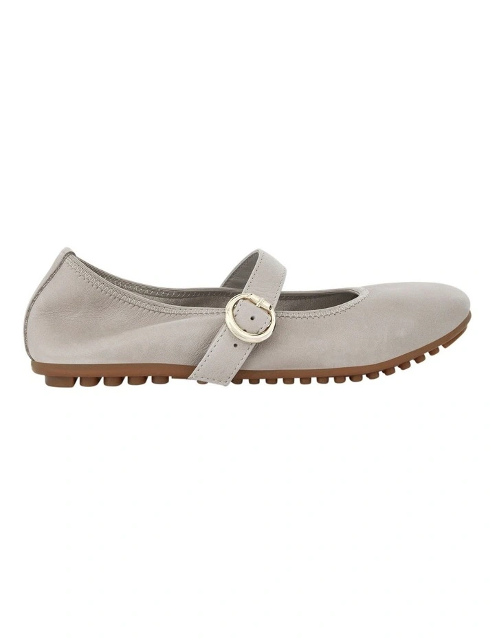 Paulina Ballet Flats in Taupe Leather image 1
