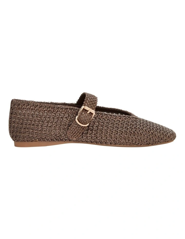 Maze Ballet Flats in Bronze Weave image 1