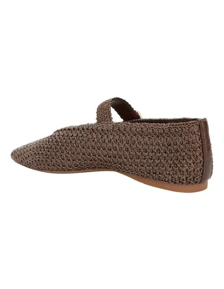 Maze Ballet Flats in Bronze Weave image 3