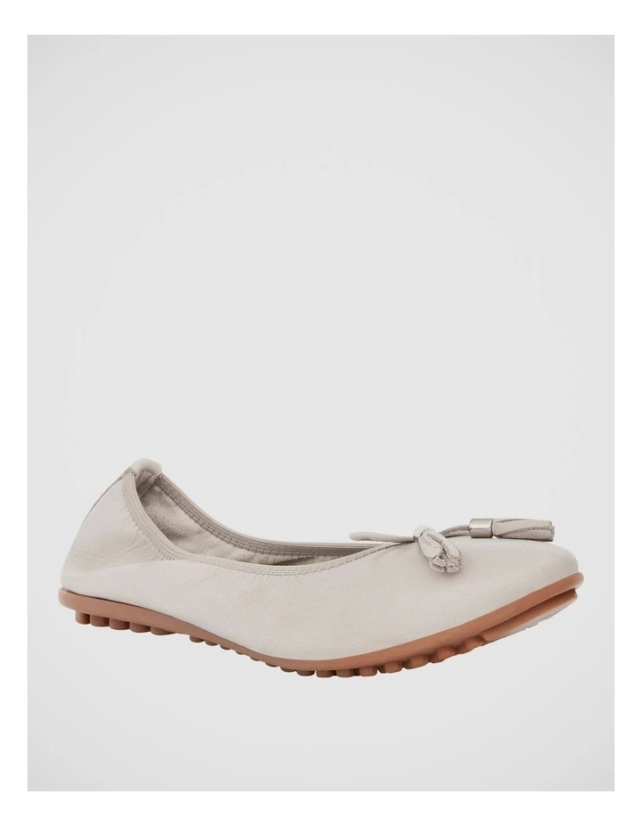 Prima Ballet Flats in Taupe Leather image 2