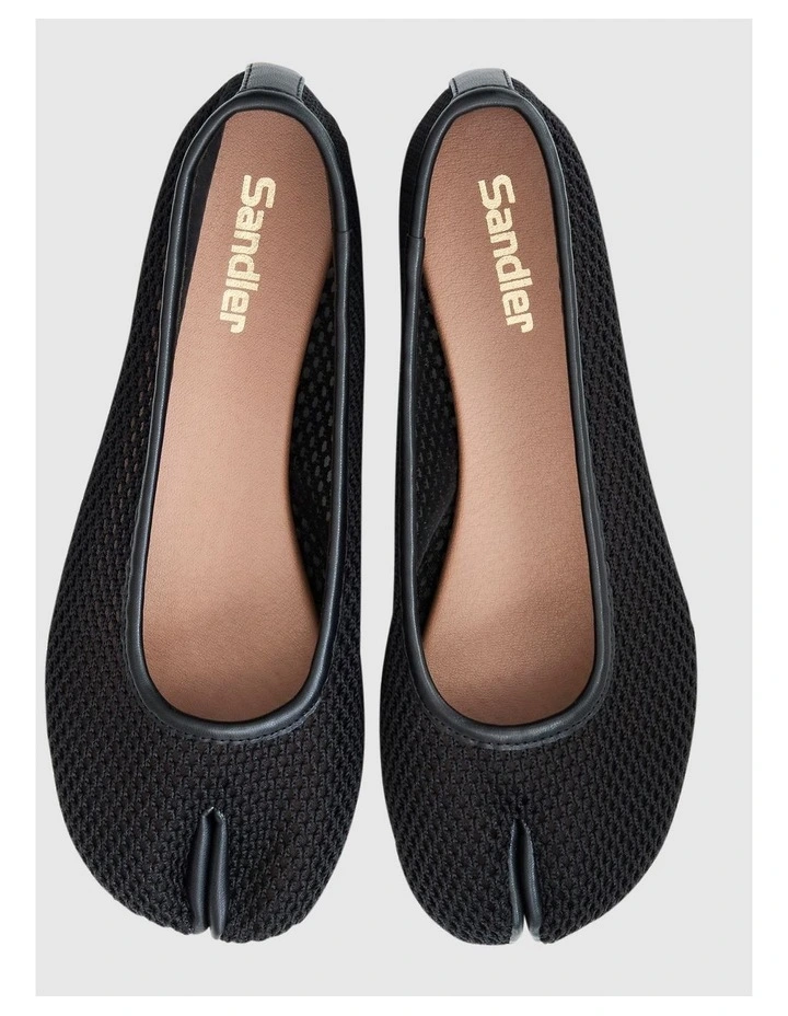 Electra Split-toe Tabi Ballet in Black Mesh image 2