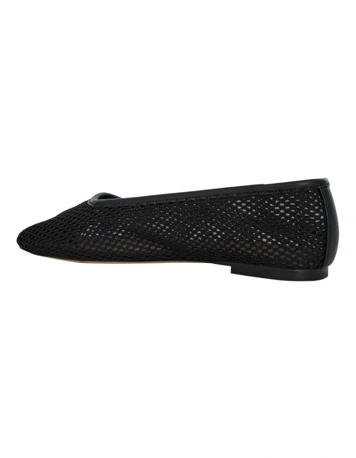 Electra Ballet Flats in Black Mesh image 3