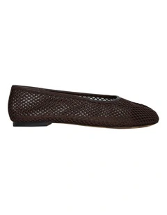 Electra Ballet Flats in Chocolate Mesh