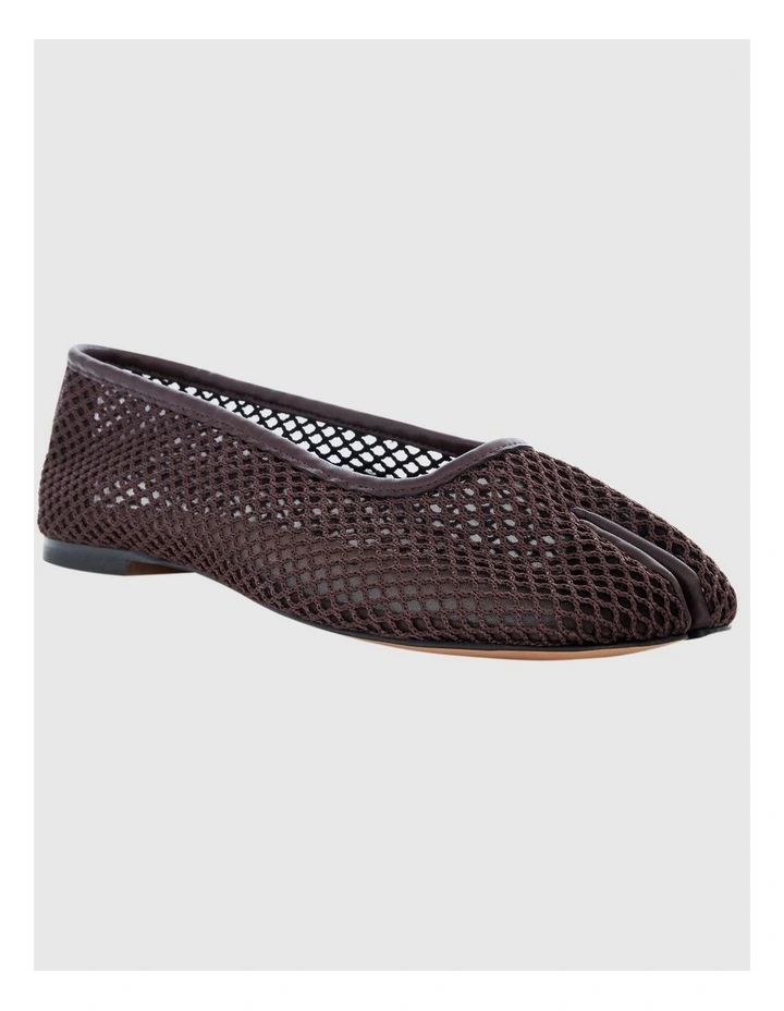 Electra Split-toe Tabi Ballet in Chocolate Mesh image 3