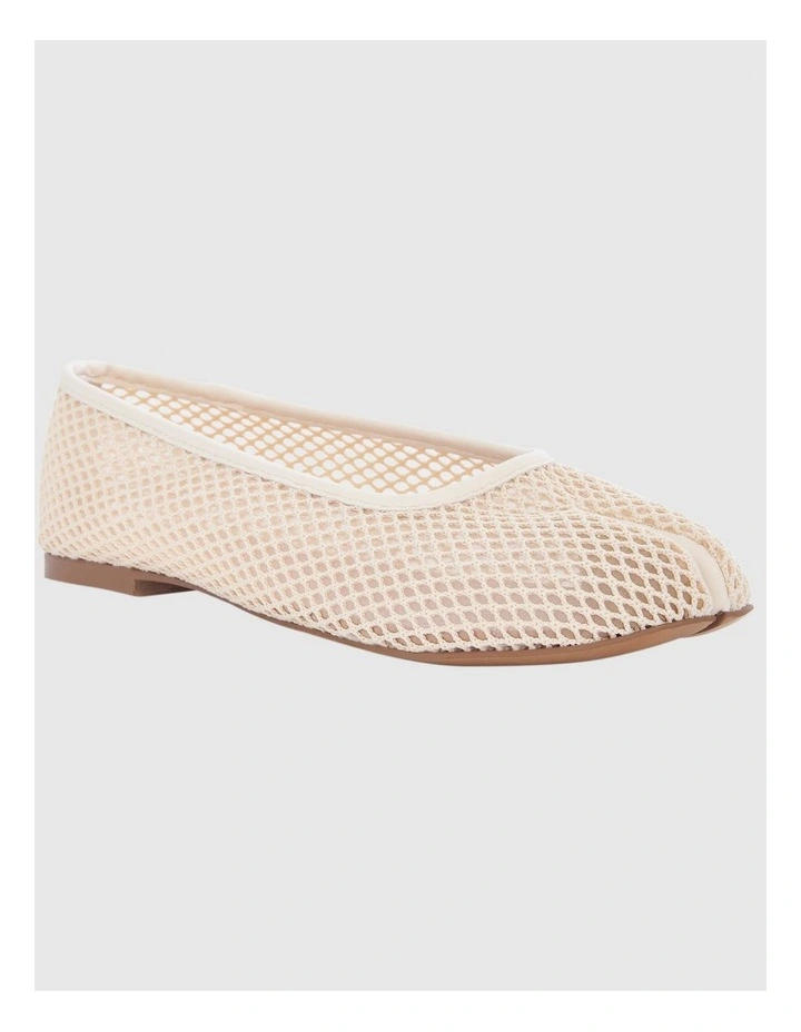 Electra Split-toe Tabi Ballet in Ivory Mesh image 3