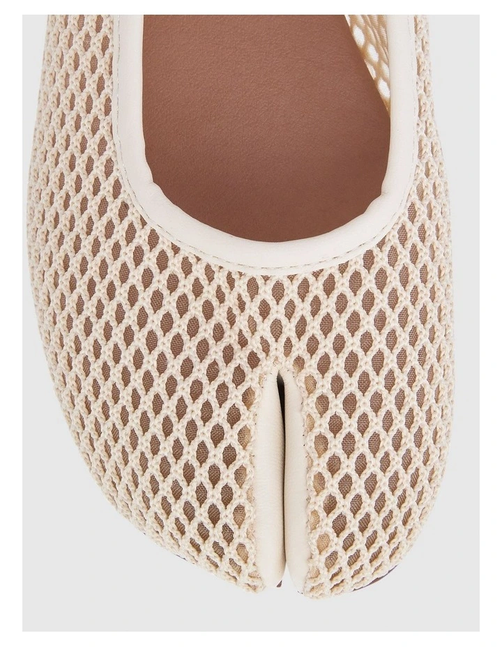 Electra Split-toe Tabi Ballet in Ivory Mesh image 5