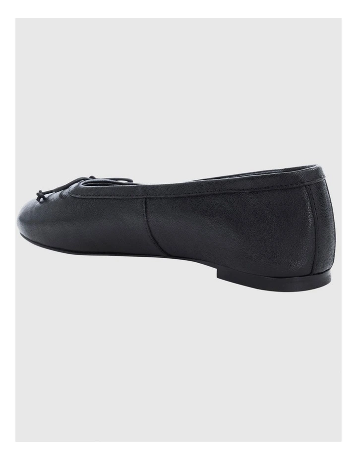 Edwina Split-toe Tabi Ballet in Black Leather image 3