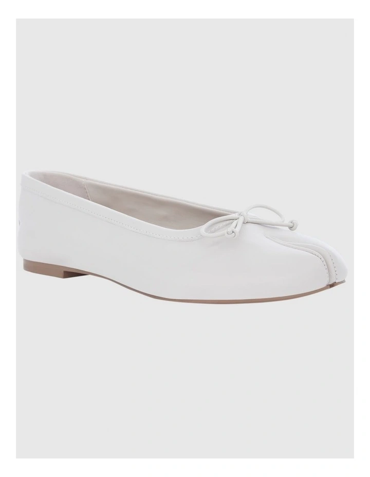 Edwina Split-toe Tabi Ballet in Bone Leather image 2