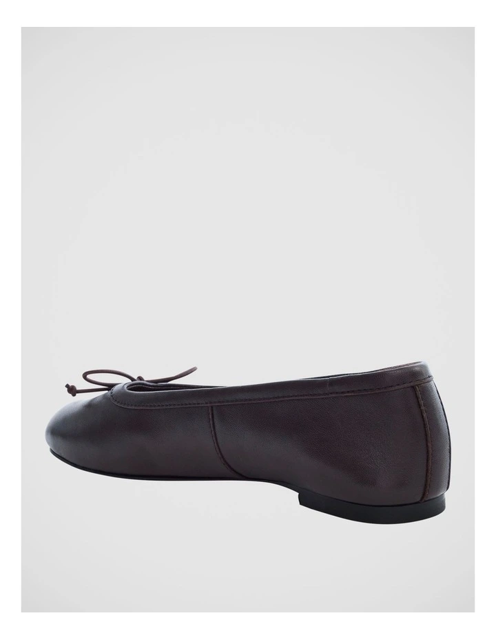 Edwina Split-toe Tabi Ballet in Chocolate Leather image 4