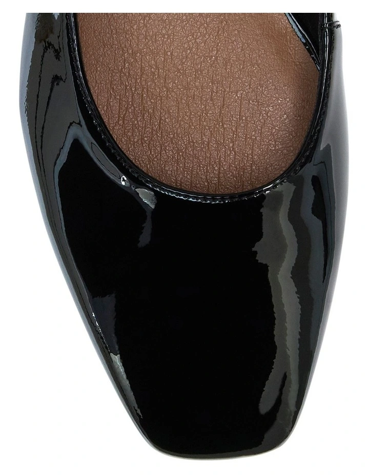 Everly Flat Shoes in Black Patent Leather image 4